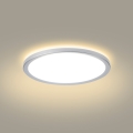Brilagi - Luminaria de techo para baño LED ULTRA SLIM/12W/230V Ø 22,5 cm plateada IP54