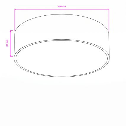 Brilagi - Luminaria de techo para baño POOL 3xE27/15W/230V Ø 40 cm IP54 beige