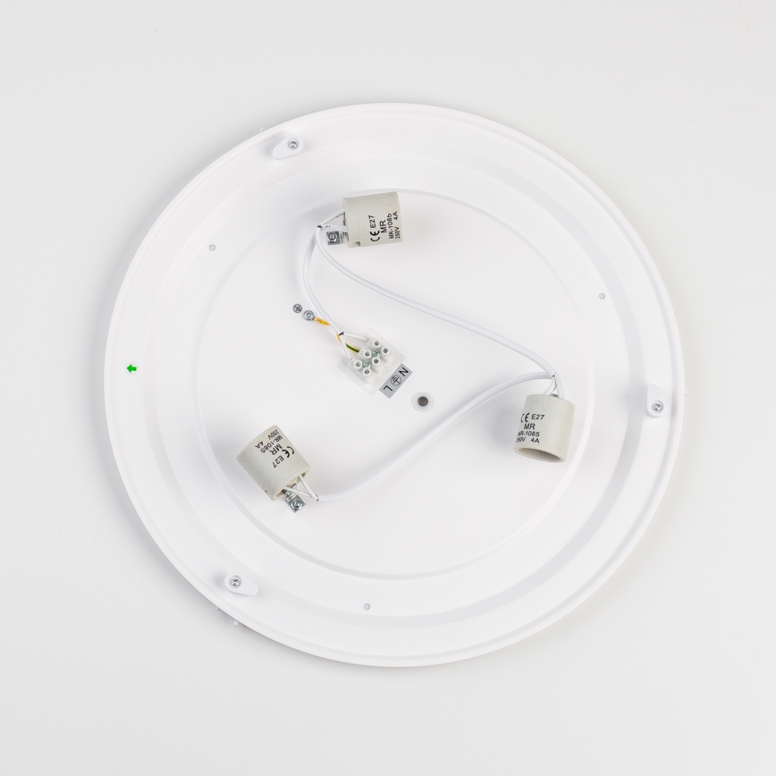 Brilagi - Luminaria de techo para baño POOL 3xE27/15W/230V Ø 40 cm IP54 negra