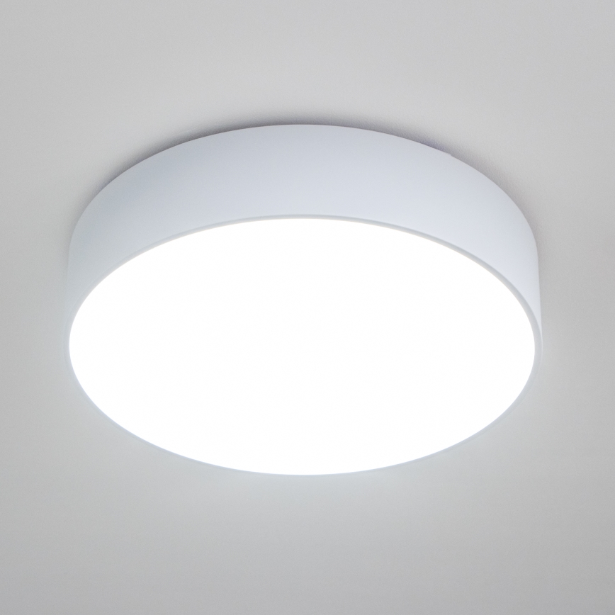 Brilagi - Luminaria de techo para baño POOL 4xE27/15W/230V, diámetro 50 cm, IP54, blanca