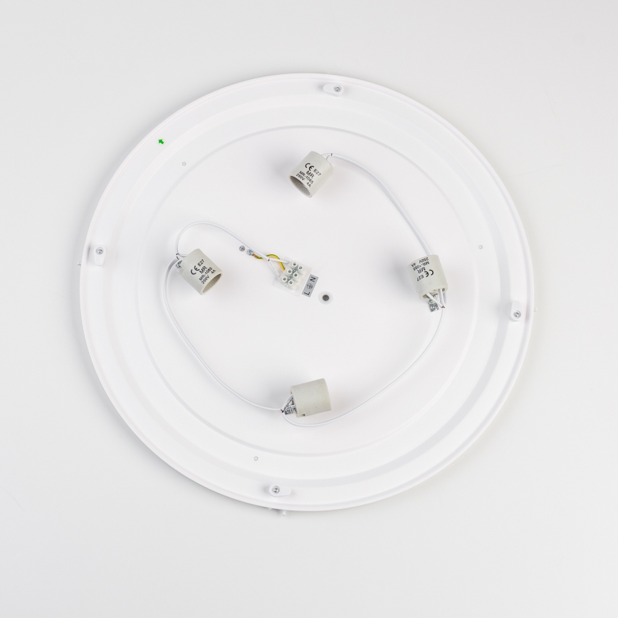 Brilagi - Luminaria de techo para baño POOL 4xE27/15W/230V, diámetro 50 cm, IP54, blanca