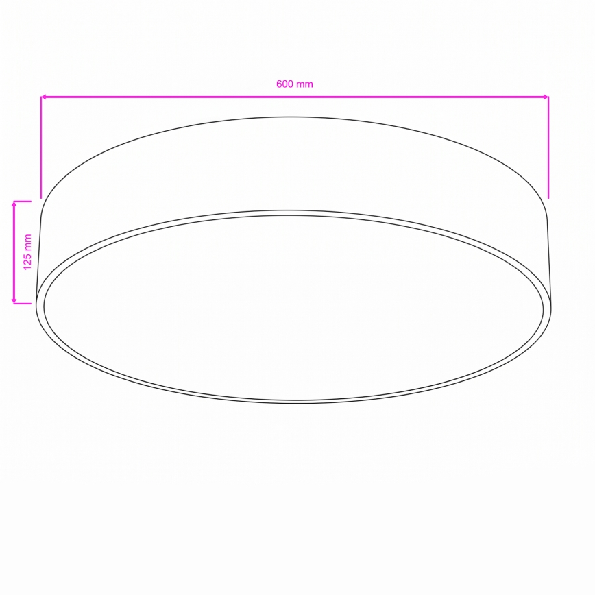 Brilagi - Luminaria de techo para baño POOL 5xE27/15W/230V Ø 60 cm IP54 blanca