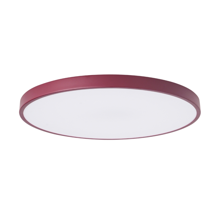 Brilagi - Lámpara de techo LED POOL, 100 W, 230 V, 3000/4000/6000 K, Ø 80 cm, burdeos