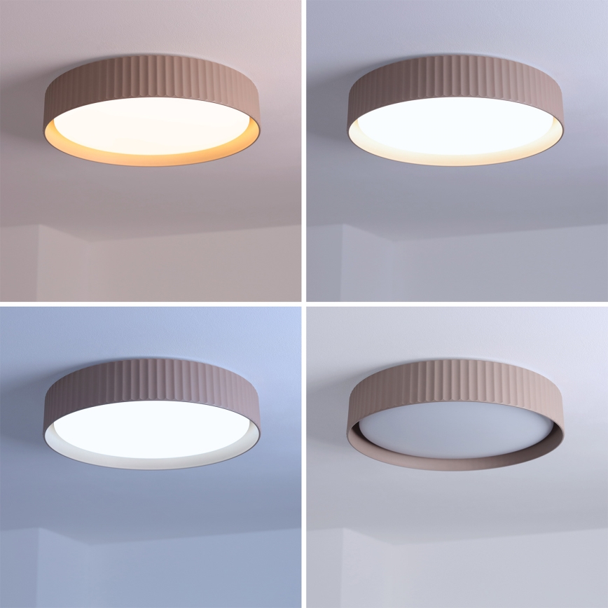 Brilagi - Luminaria de techo LED regulable LUCIA LED/48W/230V 3000-6500K Ø 41 cm taupe + mando a distancia