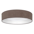 Brilagi - Luminaria de techo regulable VELVET SMART VARI LED/36W/230V 3000-6500K diámetro 55 cm marrón + mando a distancia
