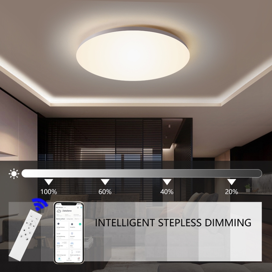 Brilagi - Lámpara de techo LED regulable SMART LED/36W/230V Ø 48 cm 2700-6500K Wi-Fi Tuya + mando a distancia