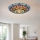 Brilagi - Luminaria de techo Tiffany con vitral LORAS 2xE27/60W/230V