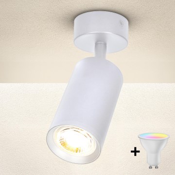 Brilagi - Luminaria empotrable LED RGBW regulable SELE 1xGU10/4,8W/230V 3000K blanco + mando a distancia