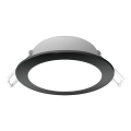 BRILAGI - Luminaria empotrable para baño LED/6W/230V 4000K negra IP65