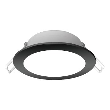 Brilagi - Luminaria empotrada LED para baño LED/12W/230V 4000K negra IP65