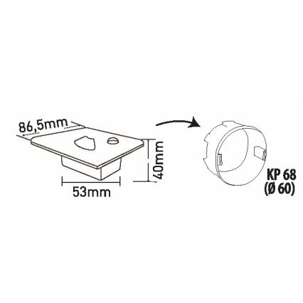 Brilagi - Luminaria LED para escalera con sensor de movimiento y crepuscular JACK LED/1,5W/230V 3000/4000/6500K blanco