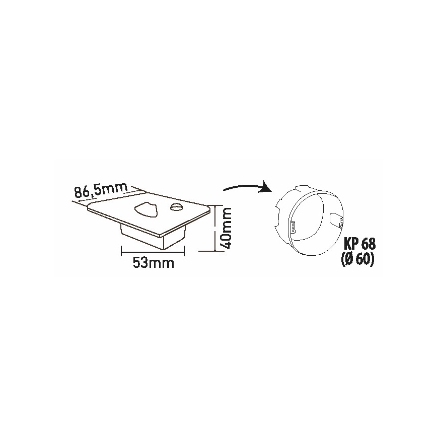 Brilagi - Luminaria LED para escalera con sensor de movimiento y crepuscular JACK LED/1,5W/230V 3000/4000/6500K blanco