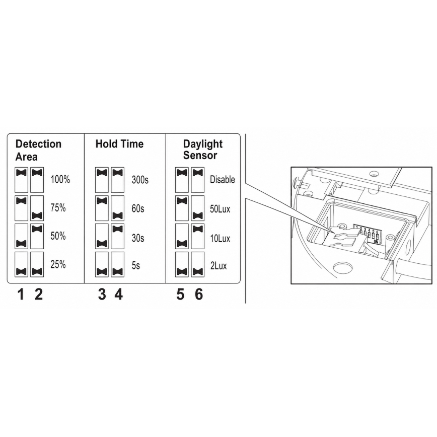 Brilagi - Luminaria LED de exterior con sensor BENE, 24 W, 230 V, 26 x 26 cm, blanca, IP54