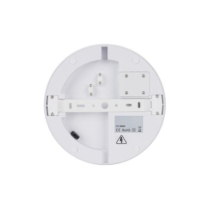 Brilagi - Luminaria LED de techo para exteriores con sensor BENE LED/18W/230V diámetro 21,5 cm blanca IP54