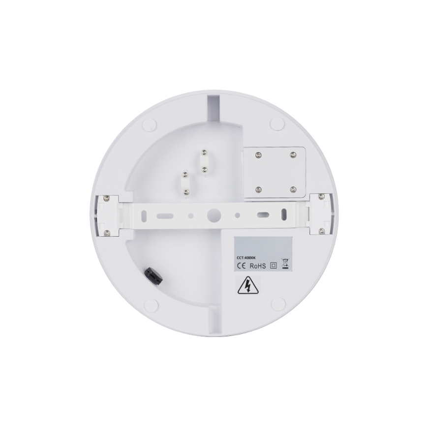 Brilagi - Luminaria LED de techo para exteriores con sensor BENE LED/18W/230V diámetro 21,5 cm blanca IP54