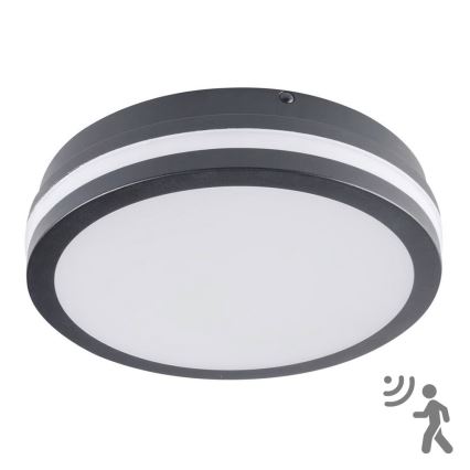 Brilagi - Luminaria LED exterior con sensor BENE LED/18W/230V, diámetro 22 cm, antracita, IP54