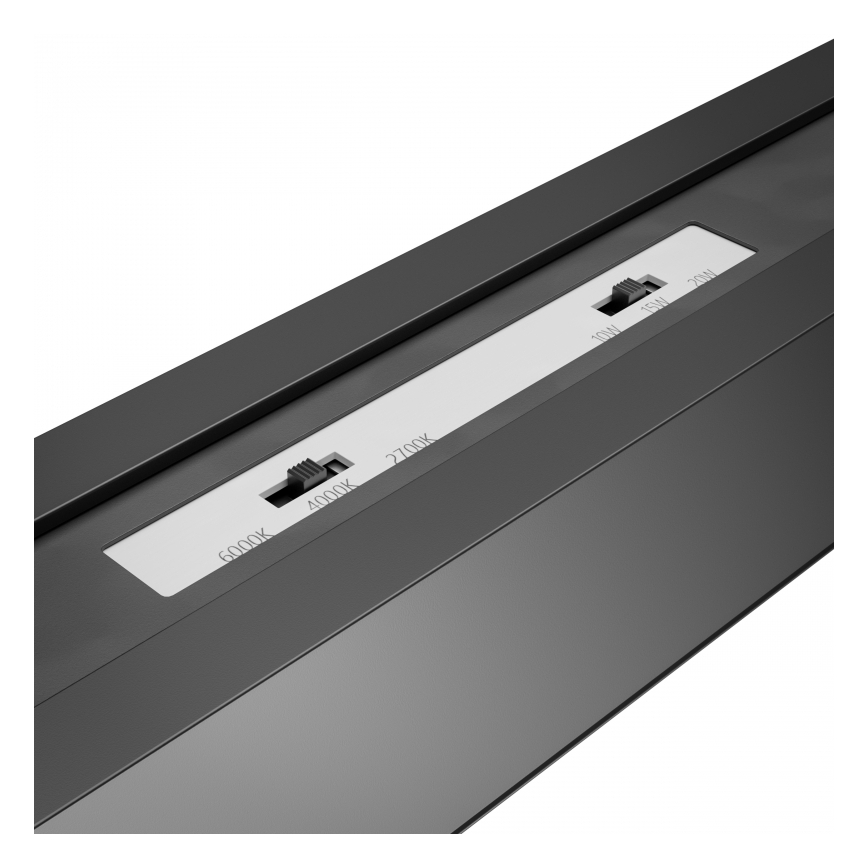 Brilagi - Plafón LED de superficie FULLDAY LED/20/30/40W/230V 2700/4000/6000K 120 cm UGR19 negro