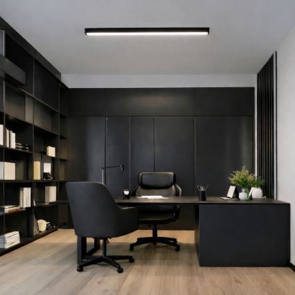 Brilagi - Plafón LED de superficie FULLDAY LED/20/30/40W/230V 2700/4000/6000K 120 cm UGR19 negro