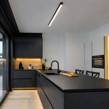 Brilagi - Plafón LED de superficie FULLDAY LED/20/30/40W/230V 2700/4000/6000K 120 cm UGR19 negro