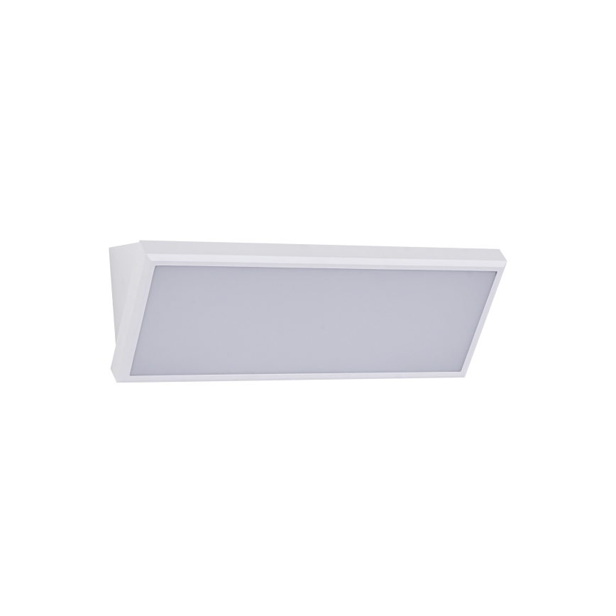 Brilagi - Aplique mural exterior LED con sensor TRIANGLE LED/42W/230V 45 cm blanco IP65