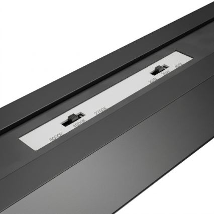 Brilagi - Luminaria LED de techo de montaje en superficie FULLDAY, 20/30/40 W, 230 V, 2700/4000/6000 K, 120 cm, negra