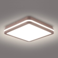 Brilagi - Luminaria LED de techo exterior BENE LED/24W/230V 26x26 cm marrón IP54