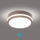 Brilagi - Luminaria LED de techo exterior con sensor BENE LED/18W/230V Ø 21,5 cm marrón IP54
