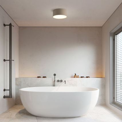 Brilagi - Luminaria LED de techo para baño FORIS LED/20W/230V Ø 15 cm beige IP44