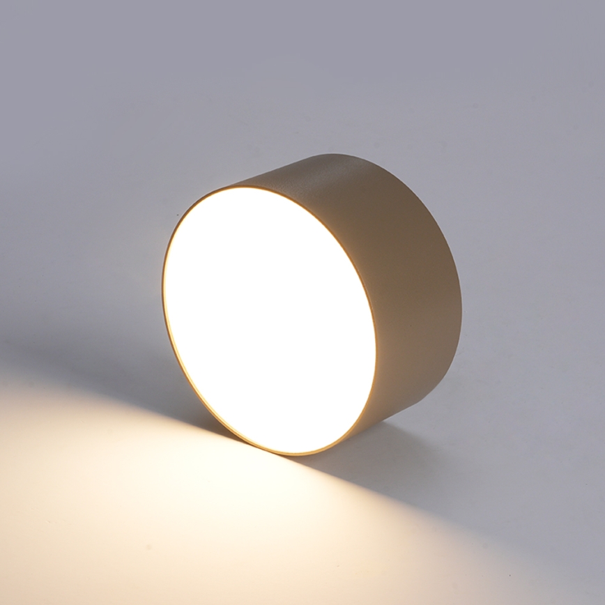 Brilagi - Luminaria LED de techo para baño FORIS LED/20W/230V Ø 15 cm beige IP44