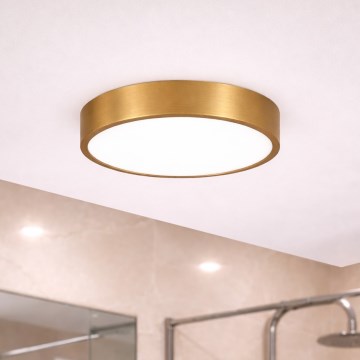 Brilagi - Luminaria LED de techo para baño POOL LED/24W/230V 3000/4000/5500K Ø 30 cm IP54 bronce
