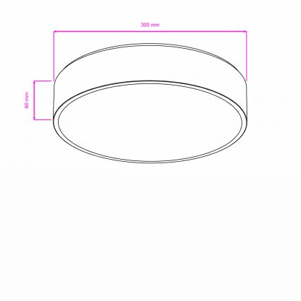 BRILAGI - Luminaria de techo LED para baño POOL LED/24W/230V 3000/4000/5500K diámetro 30 cm IP54 blanca