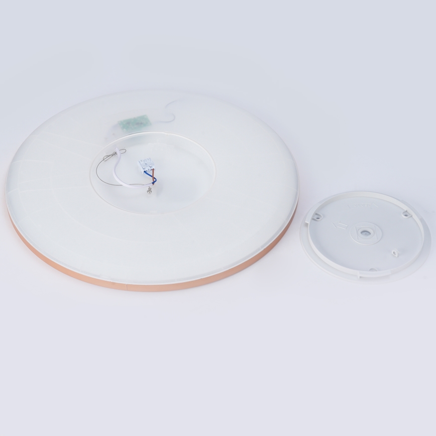 Brilagi - Lámpara de techo para baño ULTRA SLIM LED/24W/230V Ø 42 cm oro rosa IP54