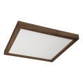 Brilagi - Luminaria LED de techo para baño WOODY FRAME LED/40W/230V 60x60 cm IP44 roble nogal