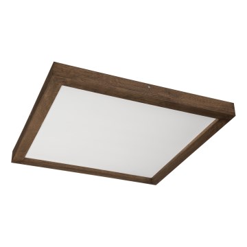 Brilagi - Luminaria LED de techo para baño WOODY FRAME LED/40W/230V 60x60 cm IP44 roble nogal