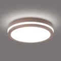 Brilagi - Luminaria LED de techo para exterior BENE LED/24W/230V Ø 26 cm marrón IP54