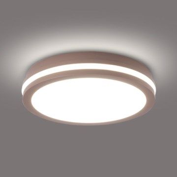 Brilagi - Luminaria LED de techo para exterior BENE LED/24W/230V Ø 26 cm marrón IP54
