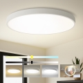 Brilagi - Luminaria LED de techo POOL LED/180W/230V 3000/4000/6000K Ø 120 cm blanca