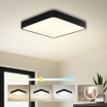 Brilagi - Luminaria LED de techo POOL SQUARE LED/36W/230V 3000/4000/6000K 40x40 cm negra
