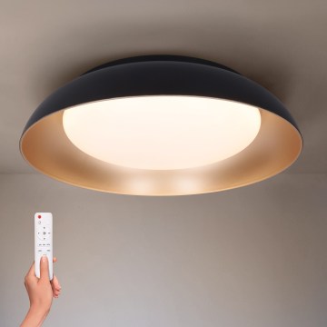 Brilagi - Luminaria LED de techo regulable ALVA LED/48W/230V 3000-6500K Ø 51 cm negra + mando a distancia