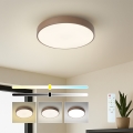 Brilagi - Luminaria LED de techo regulable POOL LED/36W/230V 3000-6000K diámetro 30 cm marrón + mando a distancia