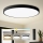 Brilagi - Luminaria LED de techo regulable POOL SMART LED/180W/230V 3000-6000K Ø120 cm Wi-Fi Tuya negra + mando a distancia