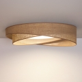 BRILAGI - Luminaria LED de techo regulable VELVET TWIST LED/36W/230V 3000-6000K Ø 65 cm Wi-Fi Tuya Beacon beige + mando a distancia