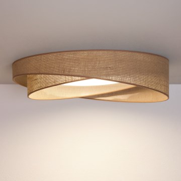 BRILAGI - Luminaria LED de techo regulable VELVET TWIST LED/36W/230V 3000-6000K Ø 65 cm Wi-Fi Tuya Beacon beige + mando a distancia