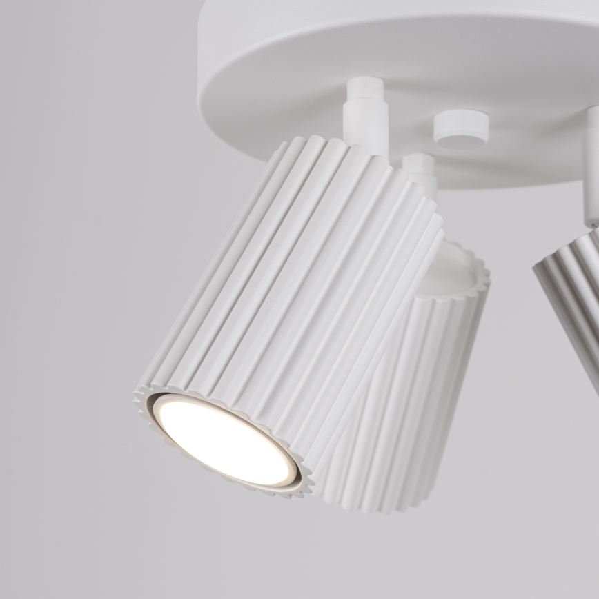 Brilagi - Luminaria LED empotrable CRESTO 3xGU10/10W/230V blanca