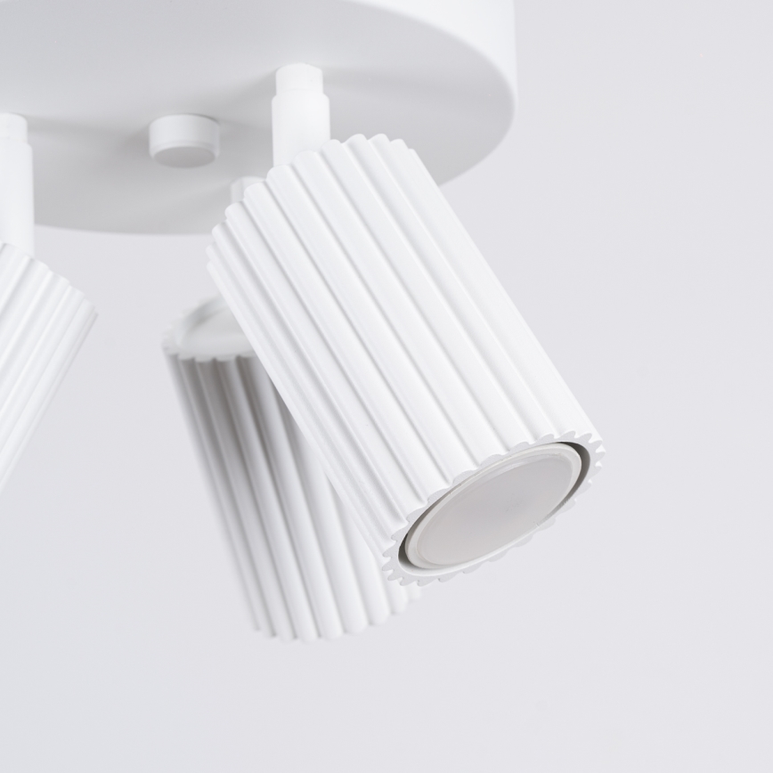 Brilagi - Luminaria LED empotrable CRESTO 3xGU10/10W/230V blanca
