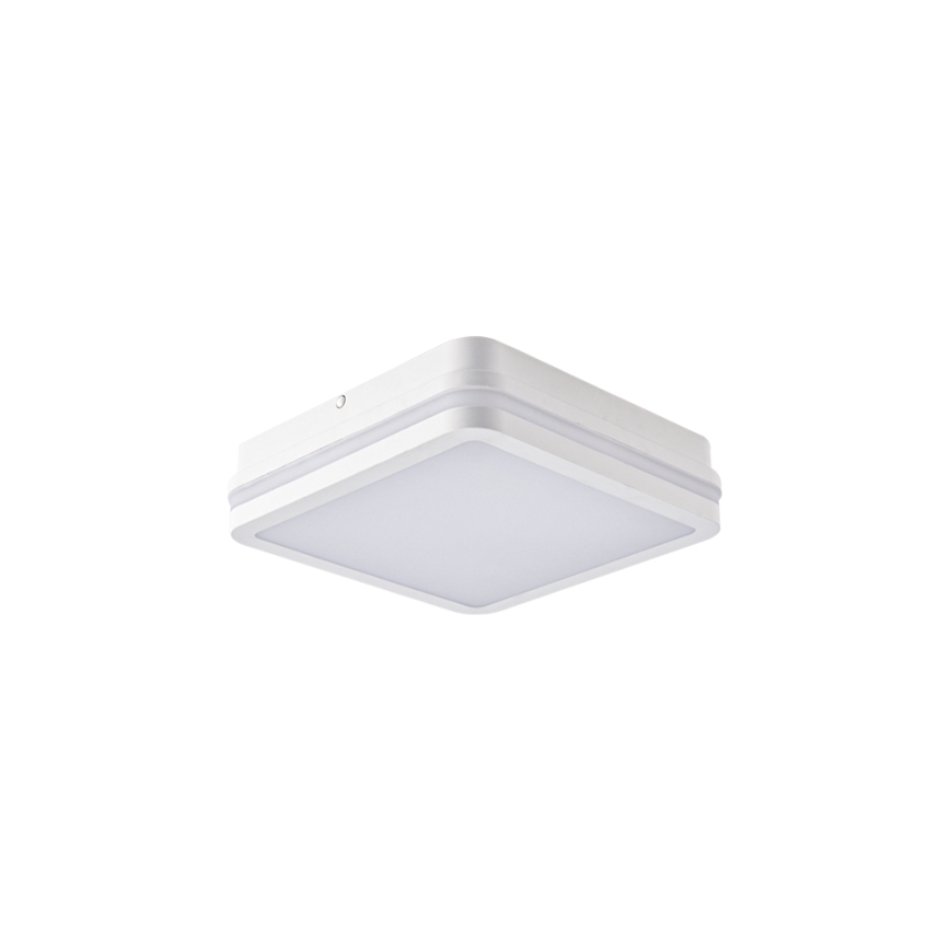 Brilagi - Luminaria LED exterior con sensor BENE LED/18W/230V 22x22 cm blanca IP54
