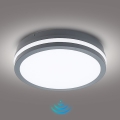 Brilagi - Luminaria LED exterior con sensor BENE LED/24W/230V diámetro 26 cm antracita IP54