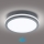 Brilagi - Luminaria LED exterior con sensor BENE LED/24W/230V diámetro 26 cm antracita IP54
