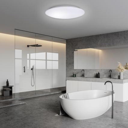 Brilagi - Lámpara de techo LED para baño con sensor VESTAS LED/18W/230V Ø 28 cm 3000K IP54