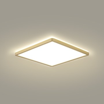 Brilagi - Luminaria LED para baño ULTRA SLIM LED/24W/230V 42x42 cm dorada IP54